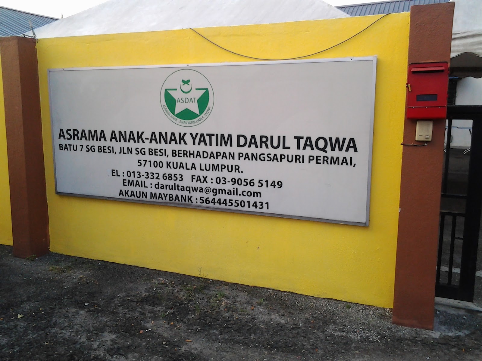 Asrama Anak Yatim Darul Taqwa Sg Besi - Rumah Perlindungan & Pendidikan